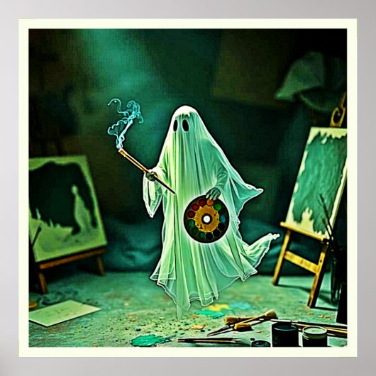 Poster Chef-d'oeuvre Eerie de l'artiste fantôme (Devant)