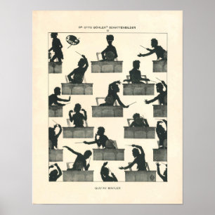 Poster Chef d'orchestre de musique classique - Mahler