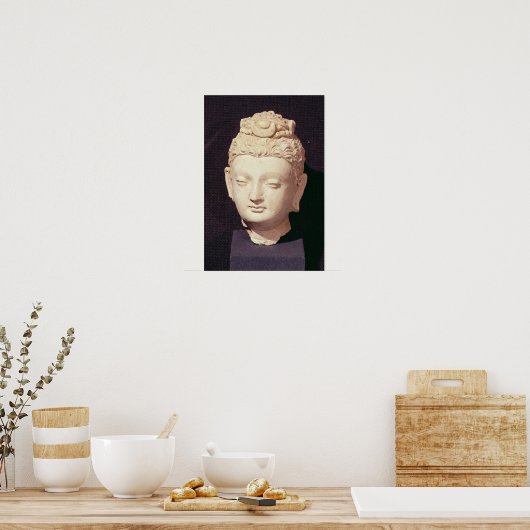 Poster Chef d'un Bouddha, de style gréco-bouddhiste (Cuisine)