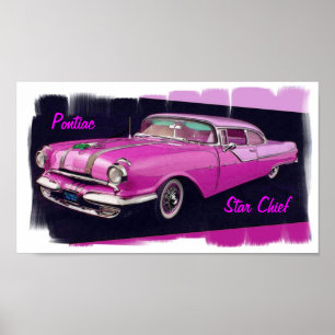 Poster Chef étoile Pontiac 1955