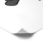 Poster Chef Féminine avec Mitts et cuillère en bois (Coin)