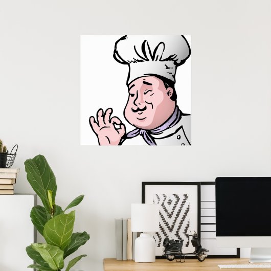 POSTER CHEF GOURMET (Bureau à domicile)
