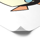 Poster chef idiot pingouin (Coin)