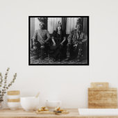 Poster Chef indien Mohegan et famille 1923 (Cuisine)