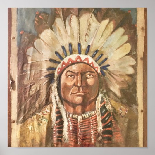 Poster Chef indien Sitting Bull (Devant)