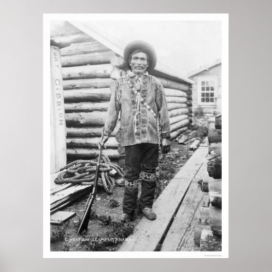 Poster Chef indien Tanana Alaska 1916 (Devant)
