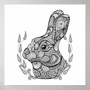 Poster Chef inspiré de lapin en guirlande 2