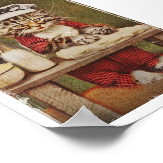 Poster Chef Kitten Making Bread (Coin)