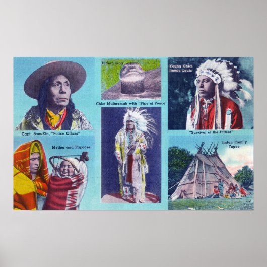 Poster Chef Multnomah, Capt Som-Kin (Devant)