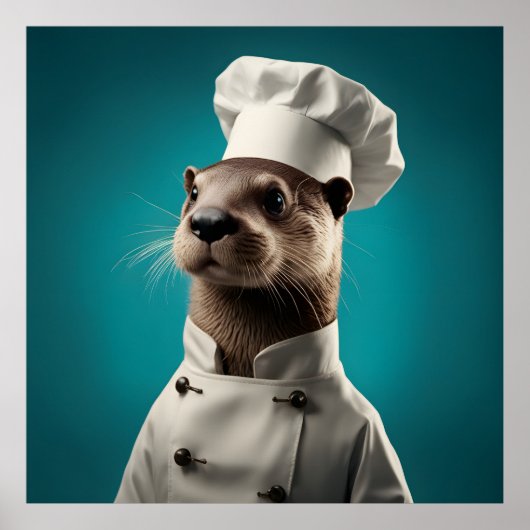 Poster Chef Otter (Devant)