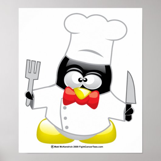 Poster Chef Penguin (Devant)