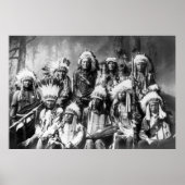Poster Chef Red Cloud Avec D'Autres Chefs : 1899 (Devant)