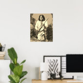 Poster Chef Sepia Geronimo Pop Art (Bureau à domicile)