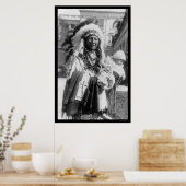 Poster Chef sioux tacheté Corbeau et bébé 1929 (Cuisine)