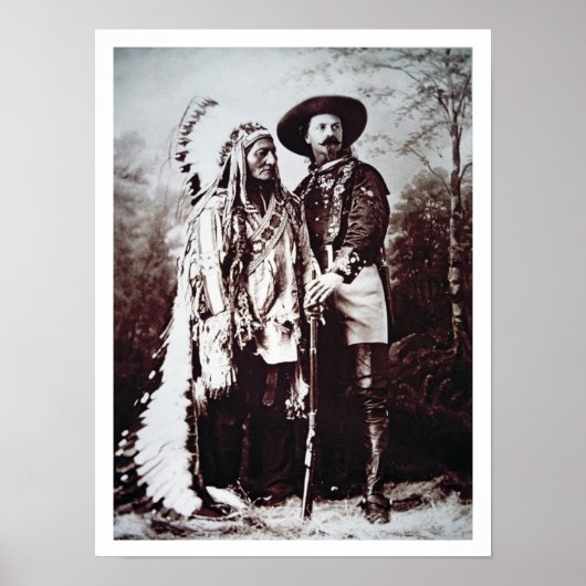 Poster Chef Sitting Bull (1831-1890) en tournée avec Buff (Devant)