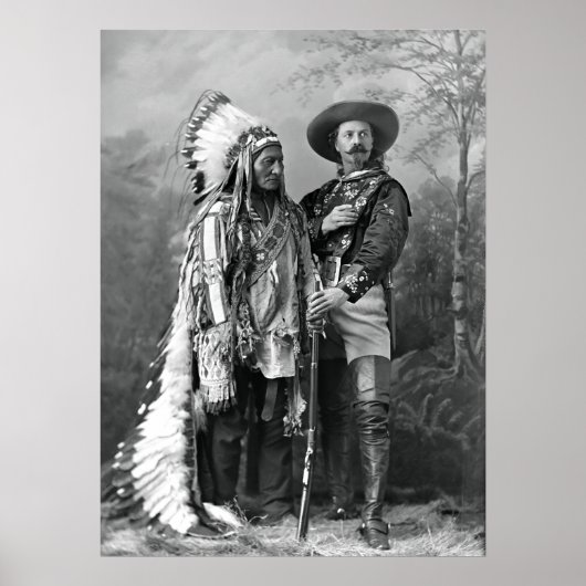 Poster CHEF SITTING BULL et Buffalo Bill Cody (Devant)