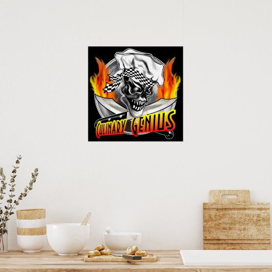 Poster Chef Skull 5 (Cuisine)