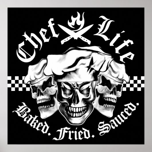 Poster Chef Skull Trio : Chef Life (Devant)