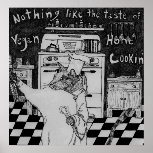 Poster Chef végétalien Maurice (Devant)