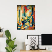 Poster Chefd'œuvre de réinterprétation de terrasse ensole (Bureau à domicile)