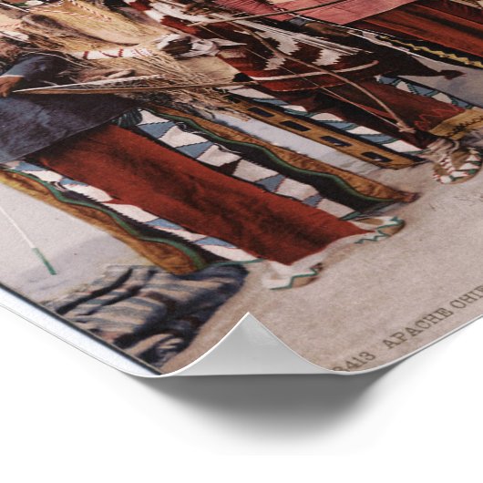 Poster Chefs Apache Garfield Ouche Te Foya 1899 (Coin)