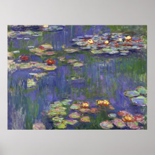 Poster Chefs-d'œuvre de peinture de Nymphéas de Monet