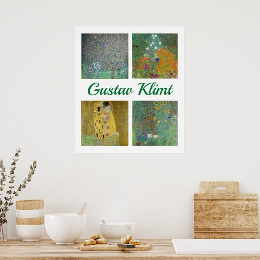 Poster Chefs-d'oeuvre Gustav Klimt (Cuisine)
