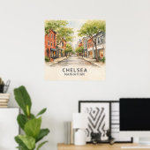 Poster Chelsea Manhattan (Bureau à domicile)