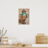 Poster Chelsea vase and lid with gilt chinoiserie (Cuisine)
