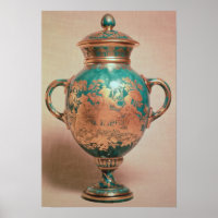Chelsea vase and lid with gilt chinoiserie