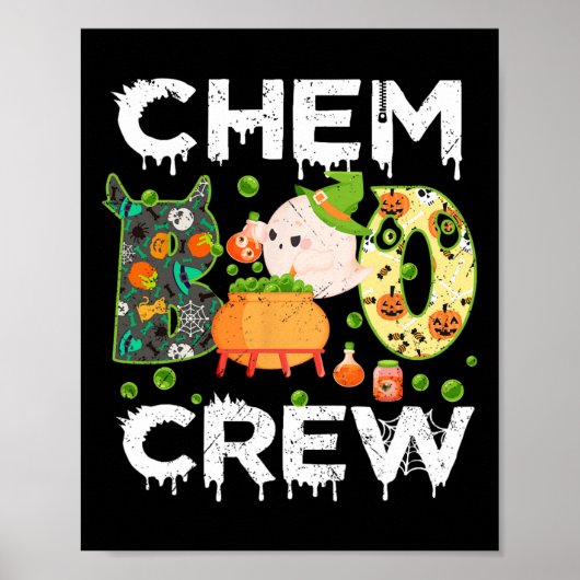 Poster Chem Boo Crew Halloween Chemist Match (Devant)