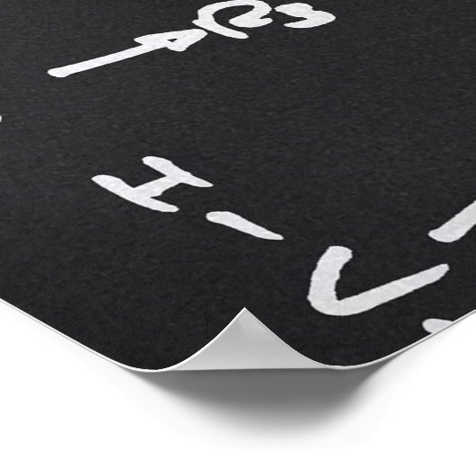 Poster Chemical formula writing (Coin)