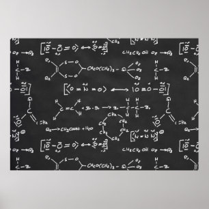 Poster Chemical formula writing