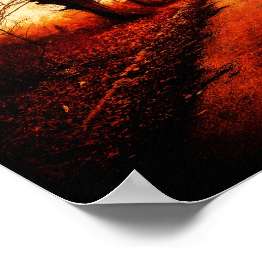 Poster Chemin arboré (Coin)