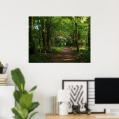 Poster Chemin dans la forêt (Bureau à domicile)
