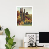 Poster Chemin dans le parc des Buttes Chaumont, Paris, 19 (Bureau à domicile)