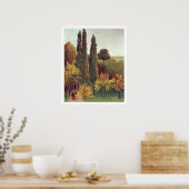 Poster Chemin dans le parc des Buttes Chaumont, Paris, 19 (Cuisine)