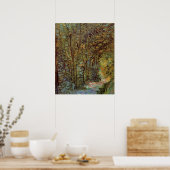 Poster Chemin dans les Bois par Vincent van Gogh (Cuisine)