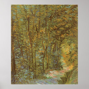 Poster Chemin dans les Bois par Vincent van Gogh, Art Vin
