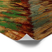 Poster Chemin dans un champ, saules de Vincent van Gogh (Coin)