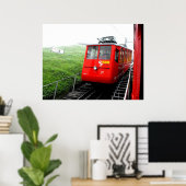 Poster Chemin de fer à cog du Mont Pilatus en Suisse (Bureau à domicile)