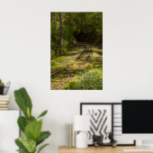 Poster Chemin De Fer Abandonné Dans Une Forêt (Bureau à domicile)