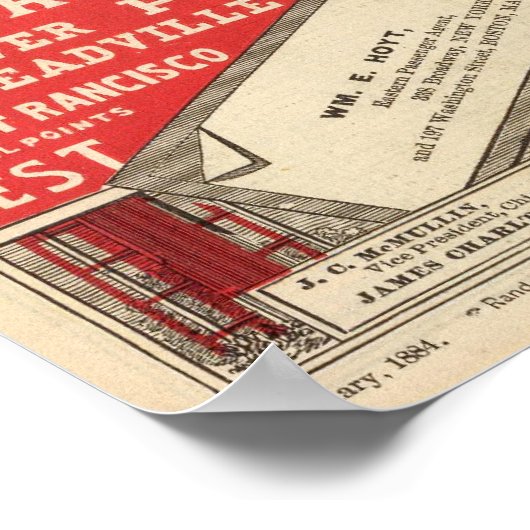 Poster Chemin de fer Chicago et Alton (Coin)