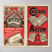 Poster Chemin de fer Chicago et Alton (Devant)