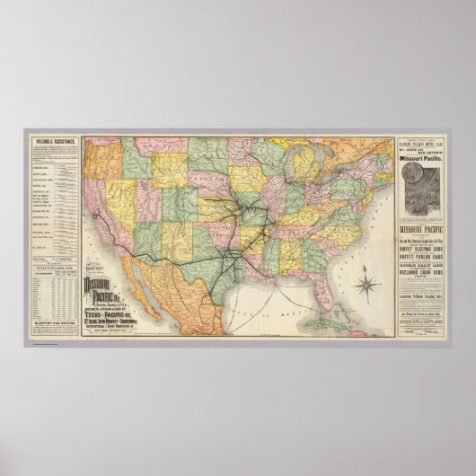 Poster Chemin de fer du Sud-Ouest (Devant)