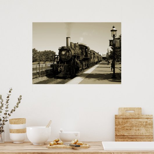 Poster Chemin de fer historique (Cuisine)