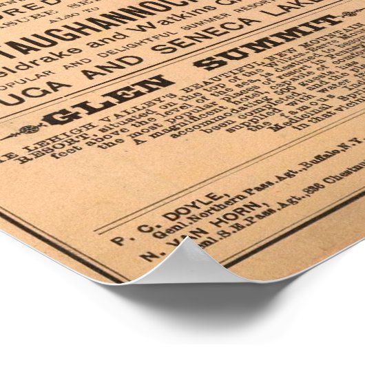 Poster Chemin de fer Lehigh Valley (Coin)