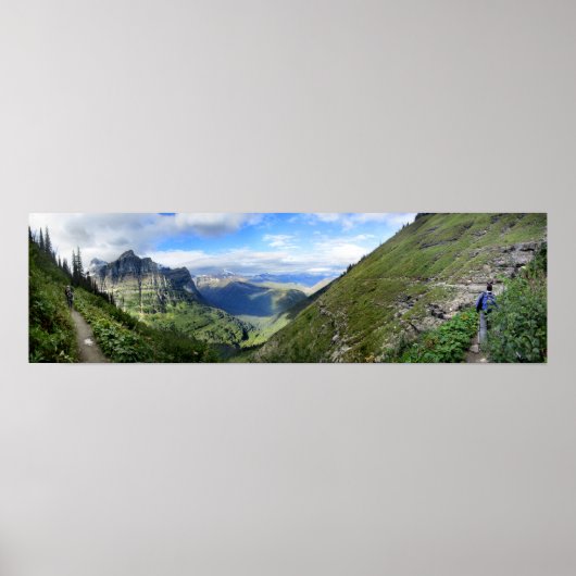 Poster Chemin de fer - Parc national des Glaciers (Devant)