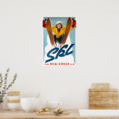 Poster Chemin de fer Ski New Haven (Cuisine)