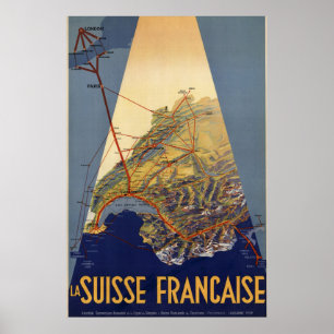 Poster Chemin de fer suisse